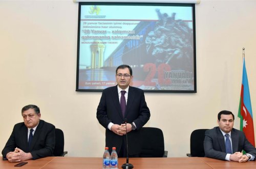 Gənclər və idman nazirliyində 20 Yanvar faciəsinin 29-cu ildönümü anılıb