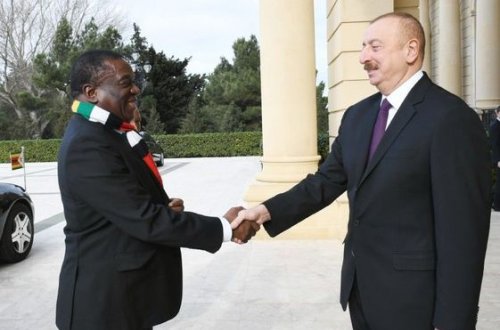 İlham Əliyev Zimbabve prezidenti ilə görüşüb - YENİLƏNİB + FOTO