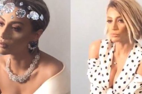 Röya kamera qarşısında sinəsini nümayiş etdirdi - VİDEO