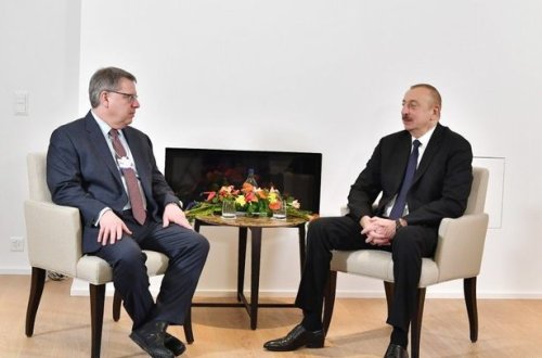 İlham Əliyev Davosda danışıqlarda - YENİLƏNİB + FOTO