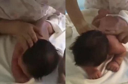 Şok kadrlar: 23 günlük körpə 