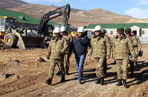 Azərbaycanda yeni hərbi obyektlər tikilir - FOTO/VİDEO