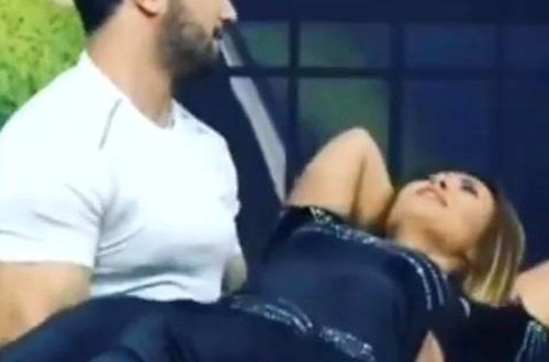 Azərbaycan efirində bu da oldu - Qız oğlanın qucağına çıxdı: 