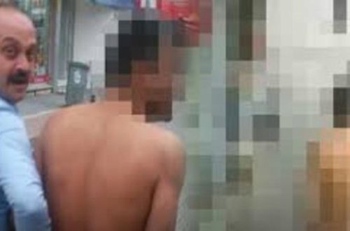 Şəhərin ortasında biabırçılıq - paltarlarını soyunun çılpaq gəzməyə başladı - FOTO