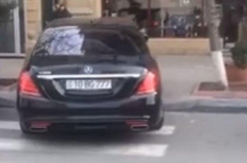 Piyada zolağını zəbt edən sürücü cəzalandırıldı