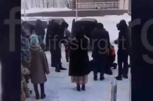 Rusiyada qurban kəsən azərbaycanlı etirazlara səbəb oldu - VİDEO