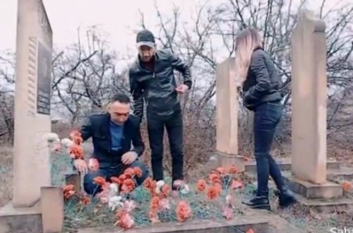 Pərvizlə Türkanın qəbiristanlıqdan görüntüləri yayıldı - VİDEO