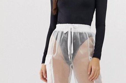 Şəffaf parçadan hazırlanan şalvarlar satışa çıxarıldı - FOTO