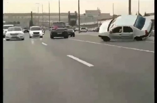 Bakıda toy karvanında ağır qəza - VİDEO