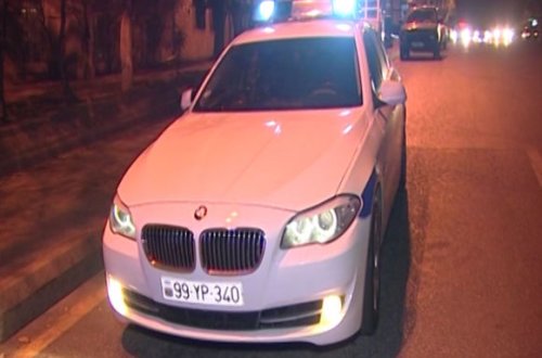 Yol polisi gecə Bakıda reyd keçirdi - FOTO