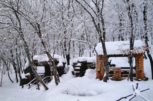 В северном регионе наибольшее количество снега выпало в поселке Алтыагадж