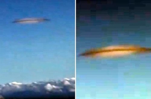 Təyyarədən yadplanetli gəmini lentə aldılar — VİDEO