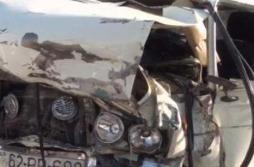 Azərbaycanda ağır yol qəzası – 1 ölü, 1 yaralı – VİDEO