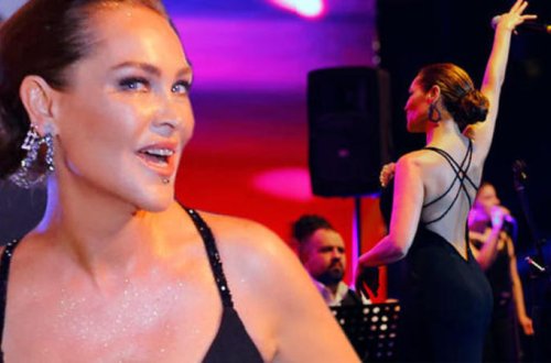55 yaşlı məşhur dərin dekoltesi ilə göz qamaşdırdı – FOTO