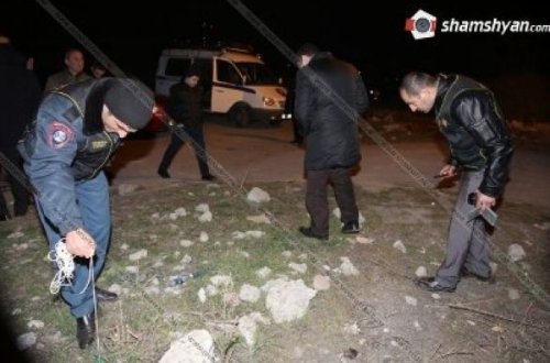 Yerevanda atışma - FOTO