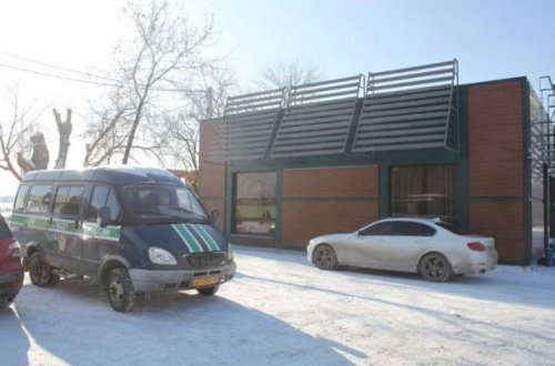 Rusiyada azərbaycanlıların kafesini sökdülər - FOTO