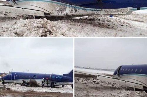 Azərbaycanın sərnişin təyyarəsinin qəzaya uğrama anı - VİDEO