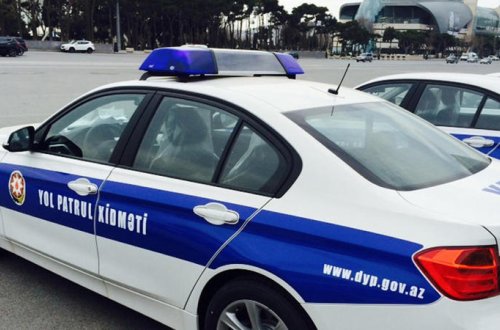 Bakıda “Peugeot” yol polisini vurub xəstəxanalıq etdi