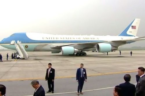 Trampın təyyarəsində nasazlıq - VİDEO