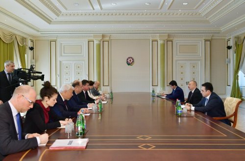 Президент Азербайджана Ильхам Алиев принял делегацию во главе с действующим председателем ОБСЕ