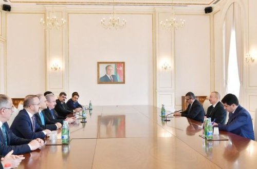 İlham Əliyev Türkiyə parlamenti sədrini qəbul edib - FOTO