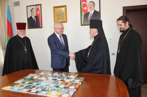 Архиепископ Бакинский и Азербайджанский Александр встретился с руководителем представительства Россотрудничества в Азербайджане