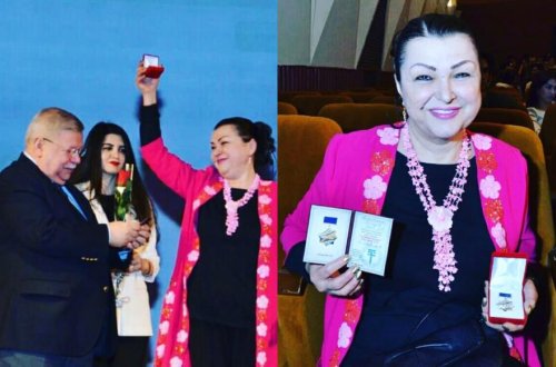 Firəngiz Mütəllimovaya “Sənətkar medalı” verildi - Fotolar