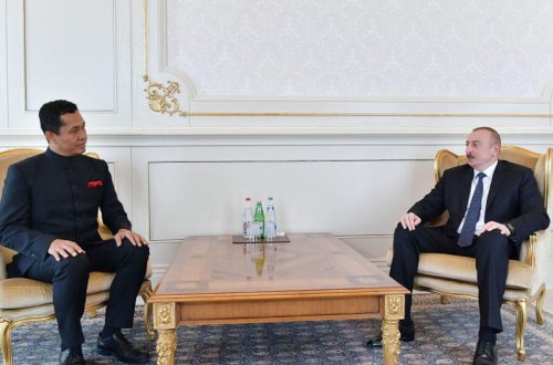 Prezident İlham Əliyev Hindistanın yeni səfirinin etimadnaməsini qəbul edib - FOTO