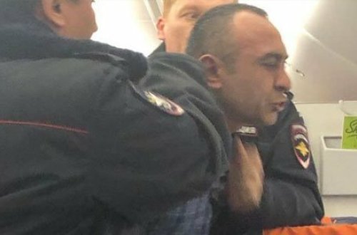 Sərxoş azərbaycanlı təyyarədə çətin anlar yaşatdı - FOTO