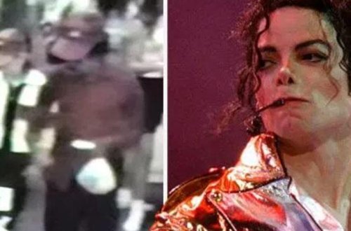 Maykl Cekson azyaşlı ilə üzük alarkən kameraya düşüb - Arxiv VİDEO