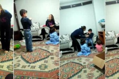 RƏZALƏT! Ana uşaqlara bunu etdi - Dayana bilməyən dayə.../ FOTO