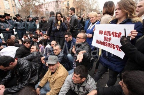 Ermənistanda toqquşma - VİDEO