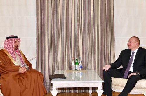 Azərbaycan Prezident Xalid Əbdüləziz Əl Falihi qəbul etdi - FOTO
