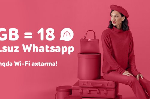 “Nar” nömrə ilə xaricdə “WhatsApp” pulsuzdur