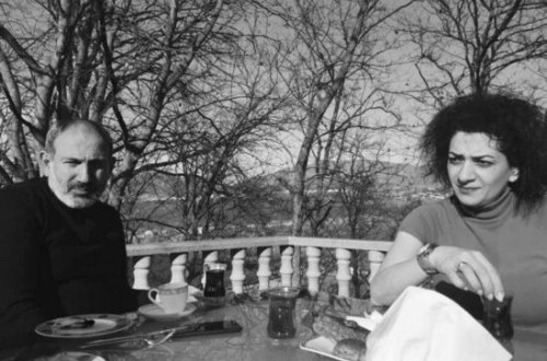 Paşinyanın həyat yoldaşının Azərbaycandakı görüntüləri yayıldı - FOTO