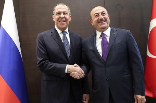 Lavrov Çavuşoğlu ilə rəqs etməyi təklif etdi - VİDEO