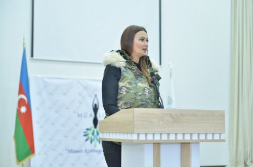 Qənirə Paşayeva “Müasir Azərbaycan Qadını – 4 ” layihəsi çərçivəsində Bərdədə qadınlara çağırış edib- FOTOLAR