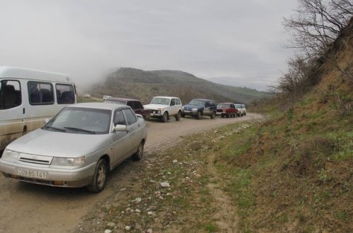 Ağsuda yol uçdu, yeddi kəndlə əlaqə kəsildi - FOTO