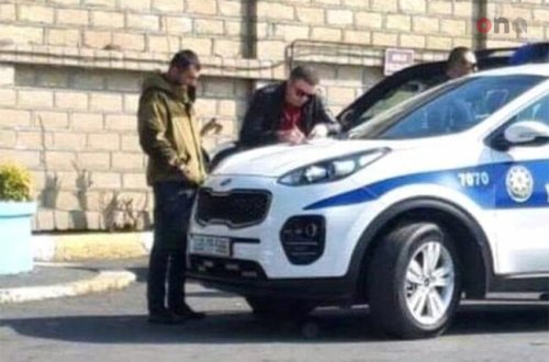 DYP əməkdaşının mülki geyimdə protokol yazmasını əks etdirən görüntülər yayılıb - FOTO