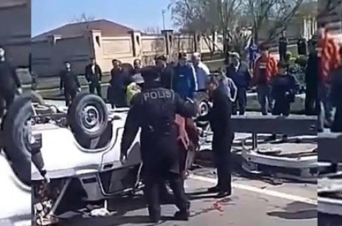 SON DƏQİQƏ: Aeroport yolunda ağır qəza: yaralılar var (VİDEO)