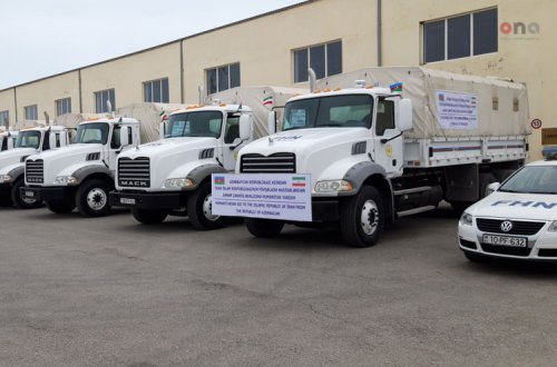 Гуманитарный караван из Азербайджана достиг Ирана - ВИДЕО