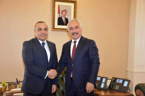 Azay Quliyev Ankarada Türkiyə parlamentinin vitse-spikeri ilə görüşüb - FOTO