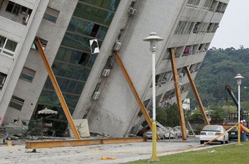 На Тайване произошло сильное землетрясение