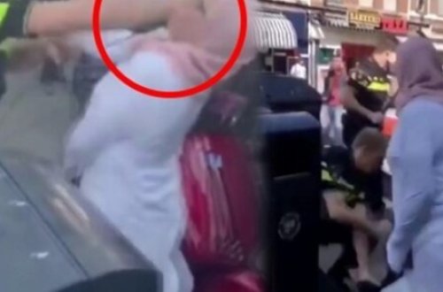 Hicablı qadına qarşı edilən bu hərəkət hər kəsin hiddətinə səbəb oldu - VİDEO