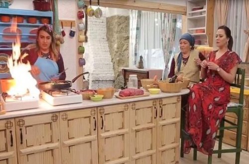 Canlı yayımda yanğın oldu - Video