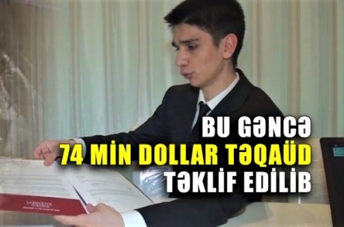 74 min dollar təqaüd qazanan 19 yaşlı azərbaycanlı danışdı - VİDEO