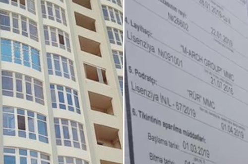 Daha bir şirkətdə işçilərin həyatı təhlükədədir - 'RÜR residence'nin məsuliyyətsizlik VİDEOSU