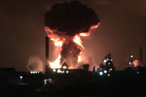  SON DƏQIQƏ: Poladəritmə zavodunda güclü parlayış - FOTO