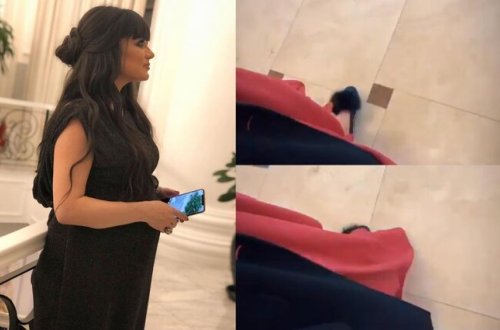 Natavan toya anasının ev tərlikləri ilə gəldi - Video
