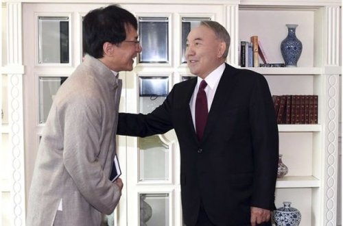Ceki Çan və Nazarbayev bir arada - FOTO